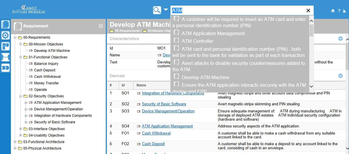Cameo Requirements Modeler Plugin CATIA Dassault Systèmes®