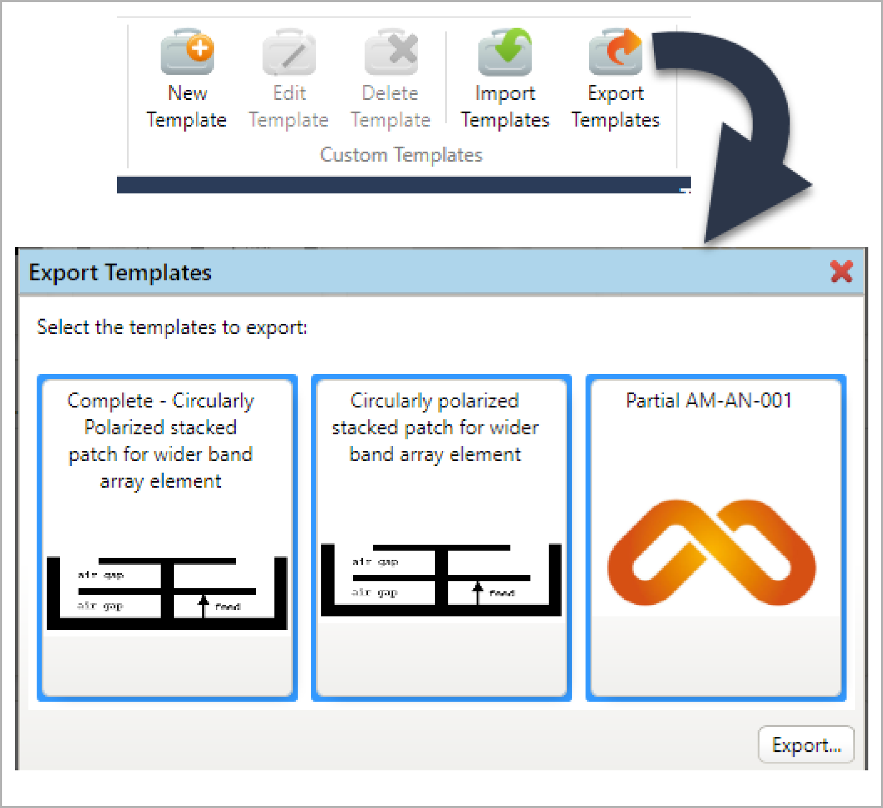 Custom Antenna Templates in Antenna Magus